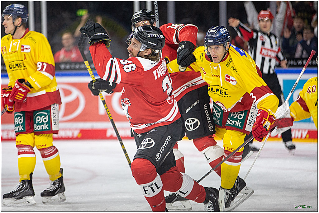 PENNY DEL; Koelner Haie- Duesseldorfer EG; Koeln, 16.12.2022